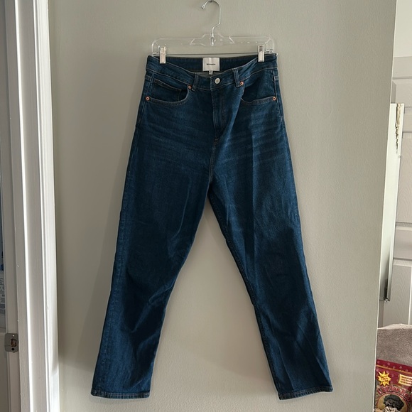 Reformation Ezra Stretch High Rise Straight Jeans - Picture 1 of 4